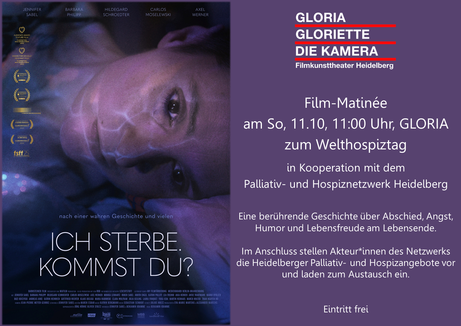 Ich sterbe. Kommst du?